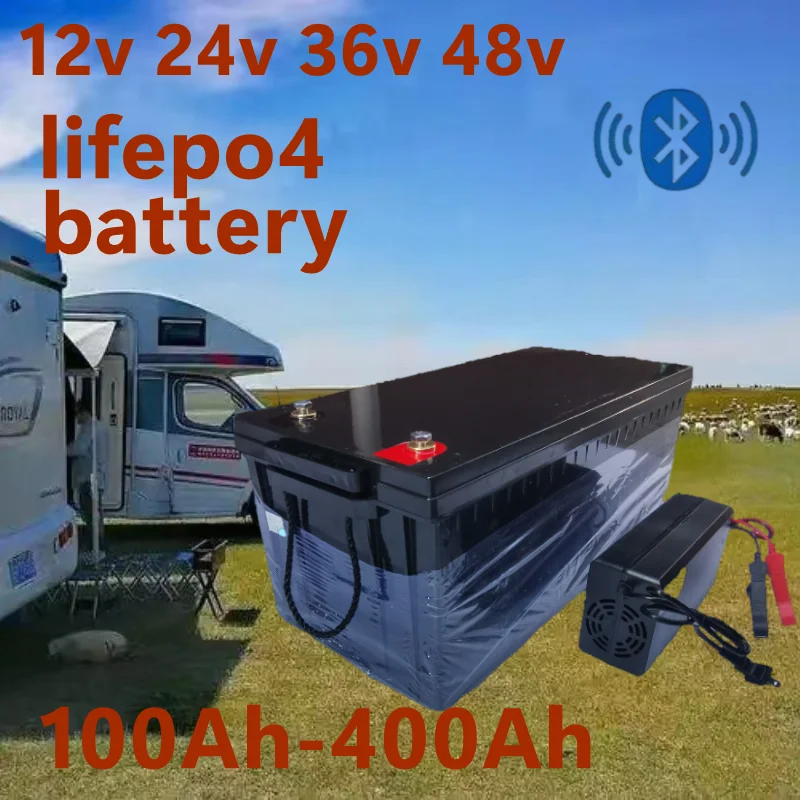 Lifepo4 12V 100Ah Bms Bluetooth - Waterdichte 12V 200AH 150Ah 100AH 24V