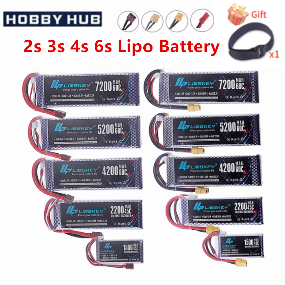 4S Lipo Battery 14.8V 6000Mah - 2S 3S 4S 6S Lipo Batterij