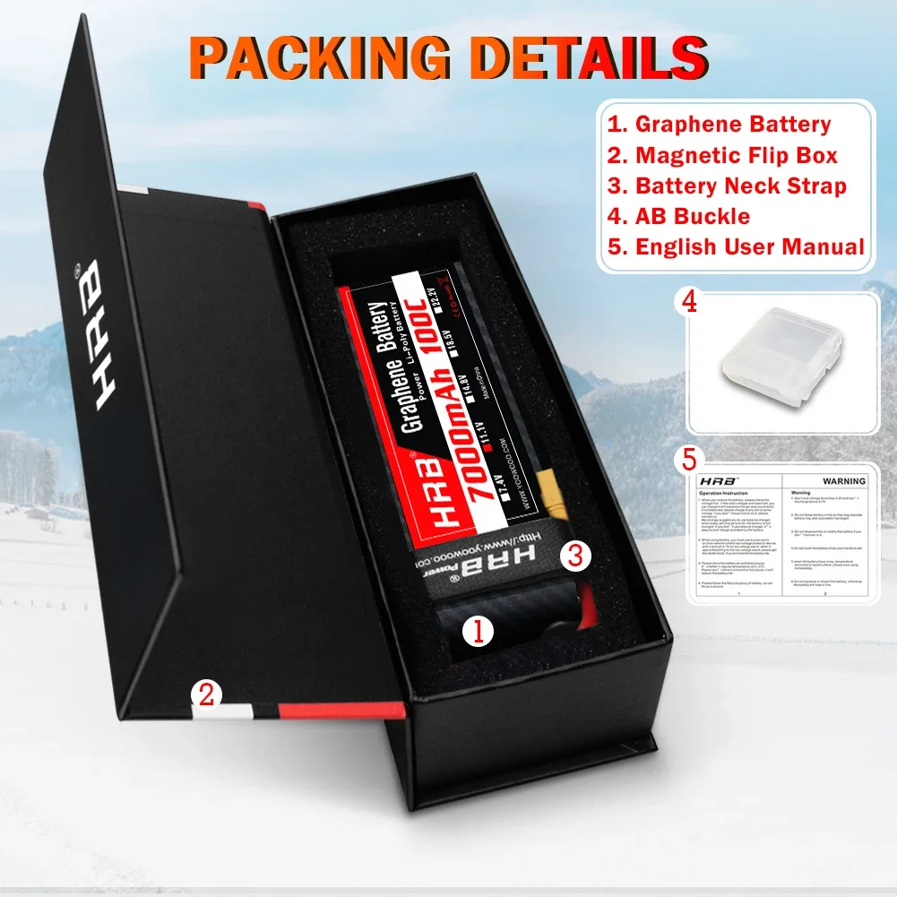 6S Lipo Battery 22.2V 5000Mah - Grafeen Batterij 2S 3S 4S 6S