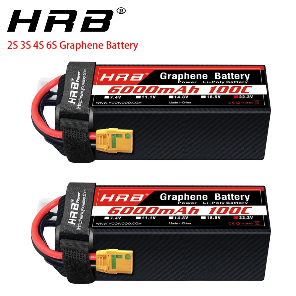 6S Lipo Battery 22.2V 5000Mah - 2PC Grafeen Batterij 2S 3S 4S