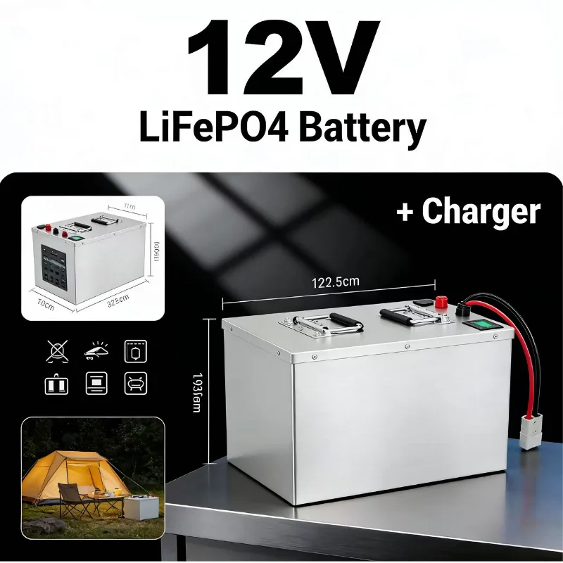 Lifepo4 12V 100Ah Bms Bluetooth - 12V 24V 48V LiFePO4 Batterij 100Ah-280Ah