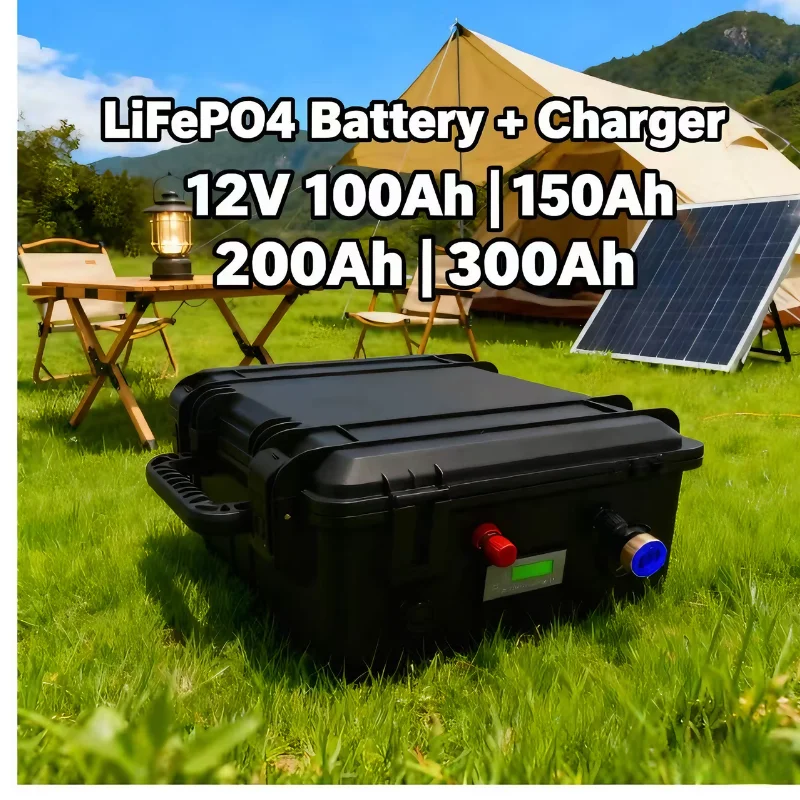 Lifepo4 12V 100Ah Bms Bluetooth - Lifepo4 Lithium-ijzerfosfaat accu 12V 24V 100Ah-450Ah