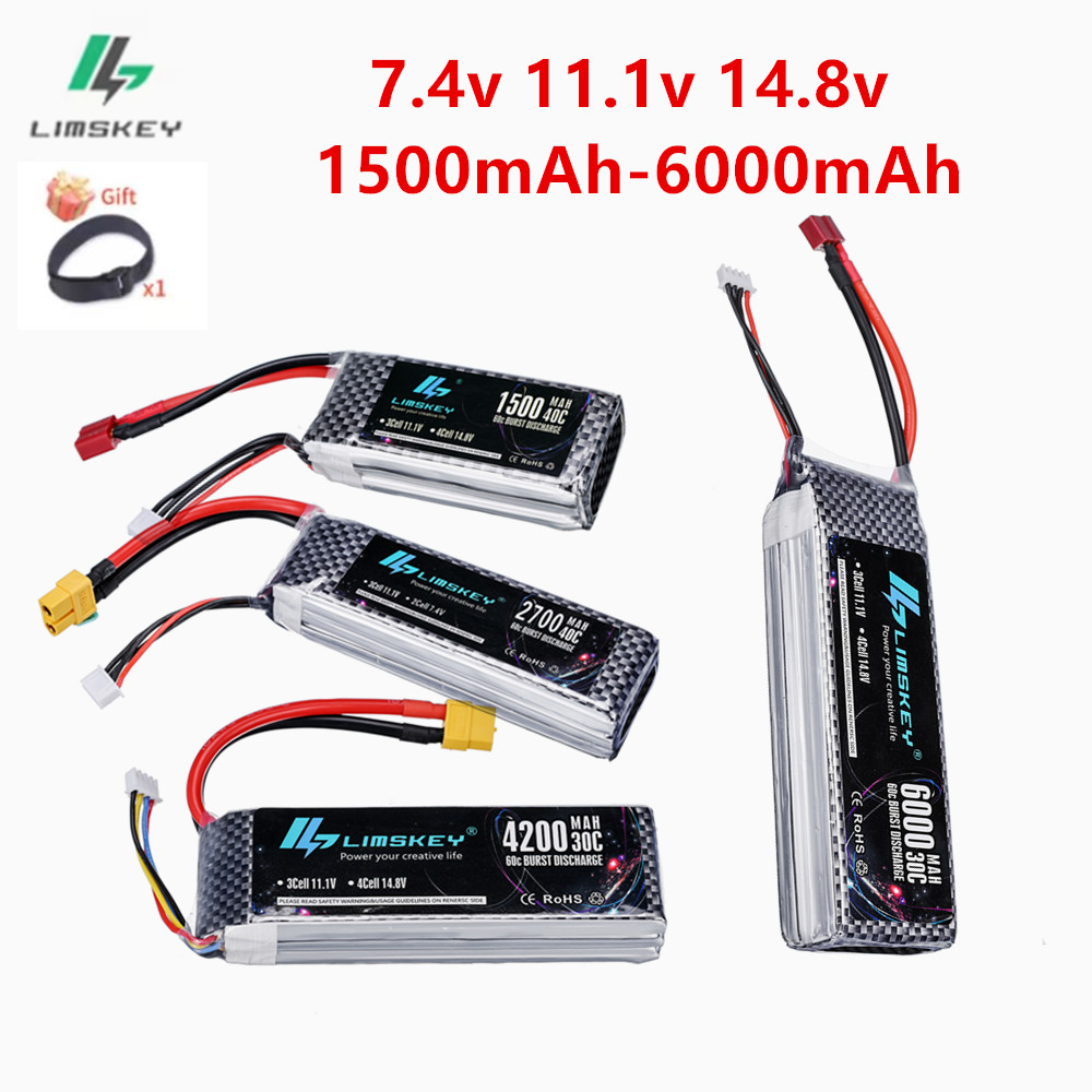 4S Lipo Battery 14.8V 6000Mah - 2S 3S 4S Lipo Batterij 7.4V