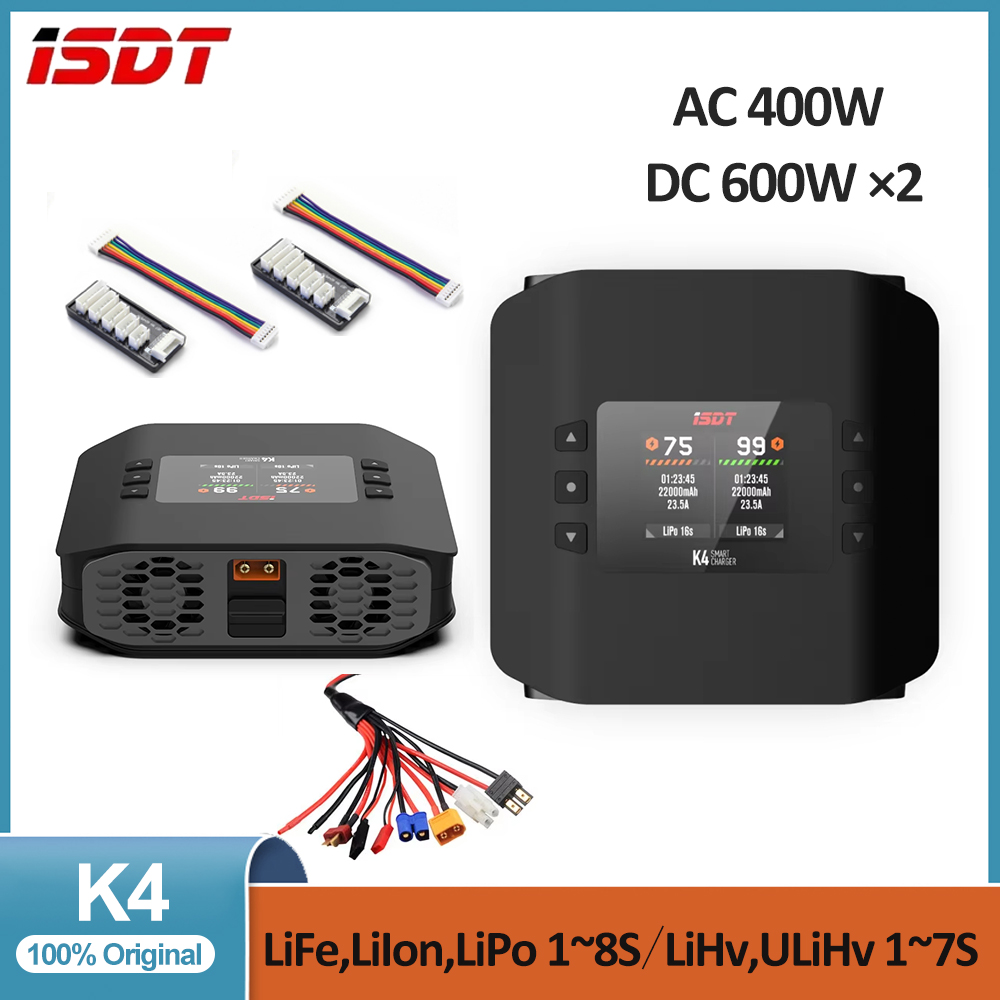 Isdt K4 Dual Lipo Charger - ISDT K4 1 ~ 8S Lithiumbatterij