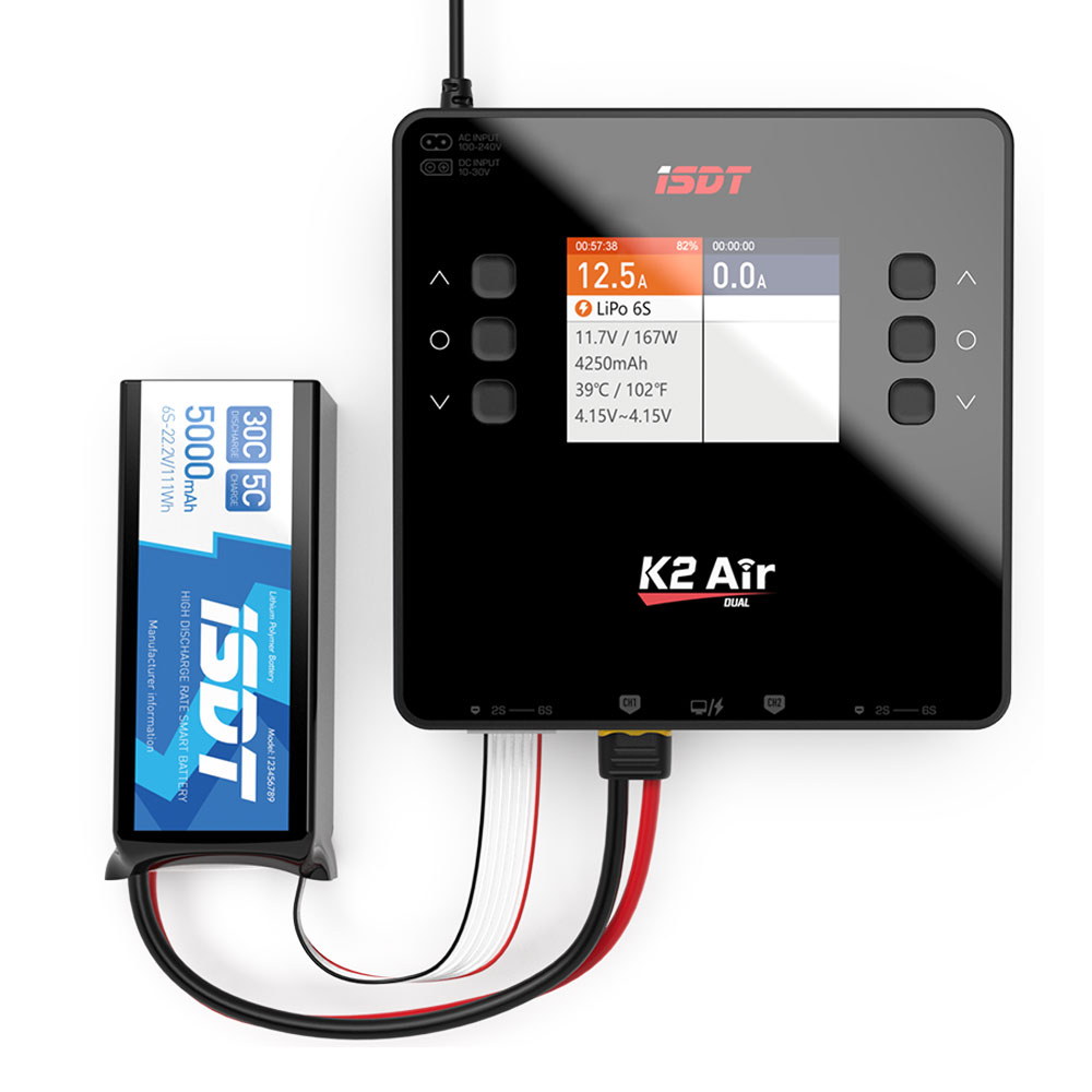 Isdt K4 Dual Lipo Charger - ISDT Lipo Batterij Balanslader Ontlader Slimme