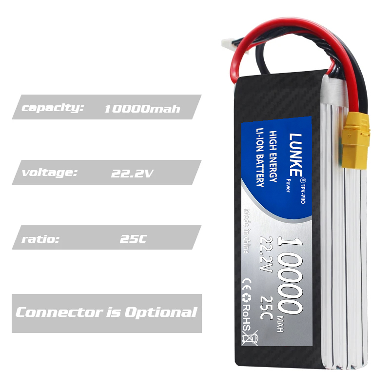 Lipo batterij 2S 3S 4S 5S 6S 1 - 6S Lipo Battery 22.2V 5000Mah recensie en prijs