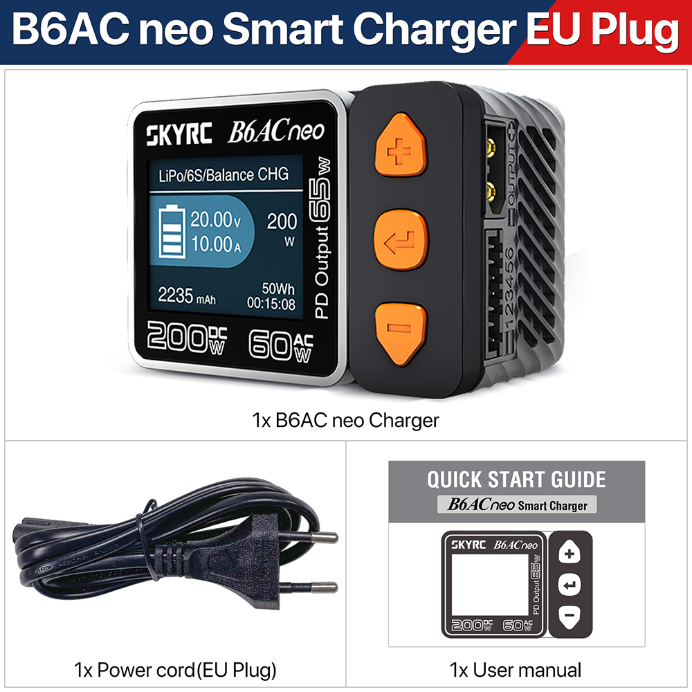 SKYRC B6ACneo Oplader DC 200W  - Skyrc B6 Neo Smart Charger recensie en prijs