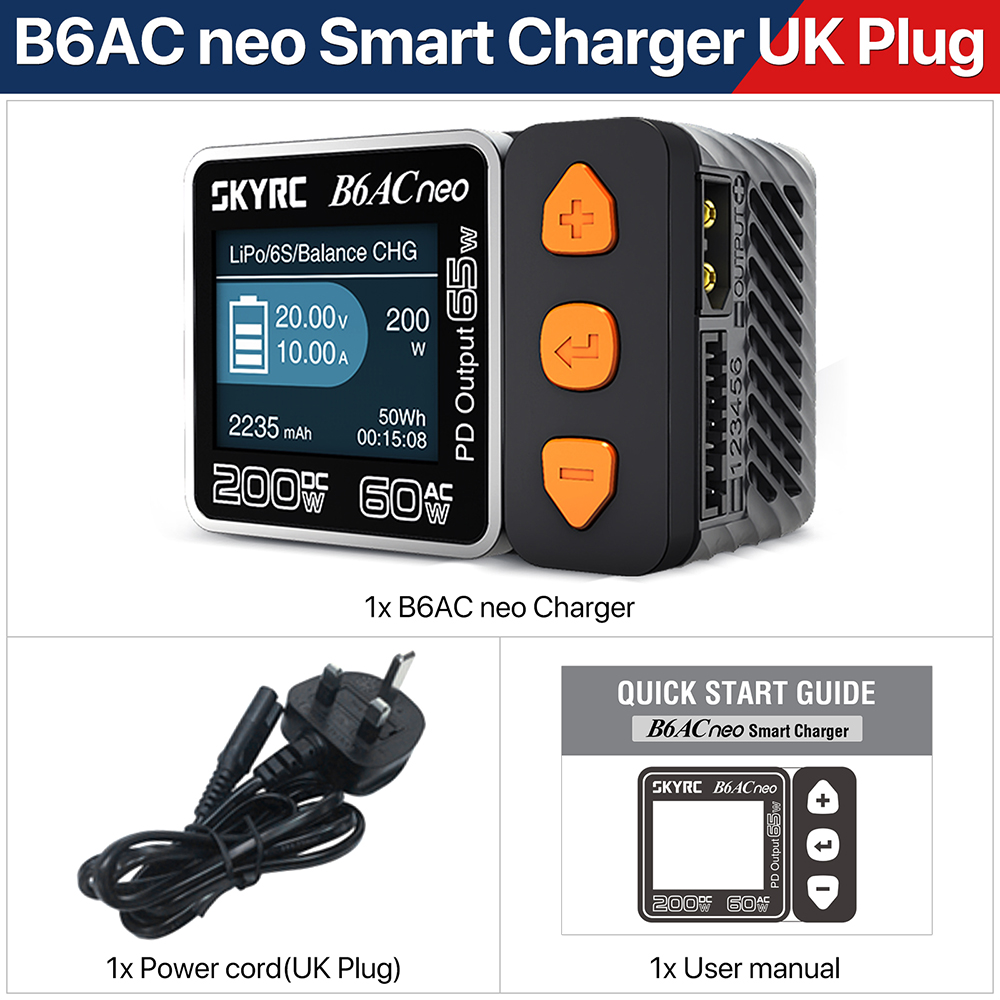 SKYRC B6ACneo Oplader DC 200W  - Skyrc B6 Neo Smart Charger recensie en prijs