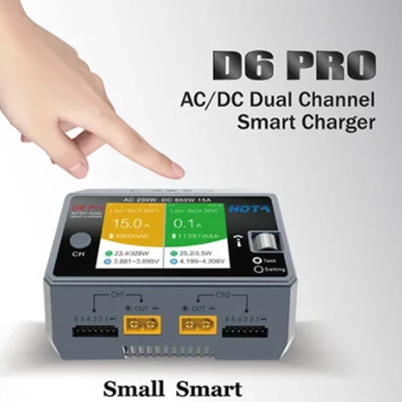 HOTA D6 Pro 200W AC/650W DC Du - Hota D6 Pro Dual Lipo Charger recensie en prijs