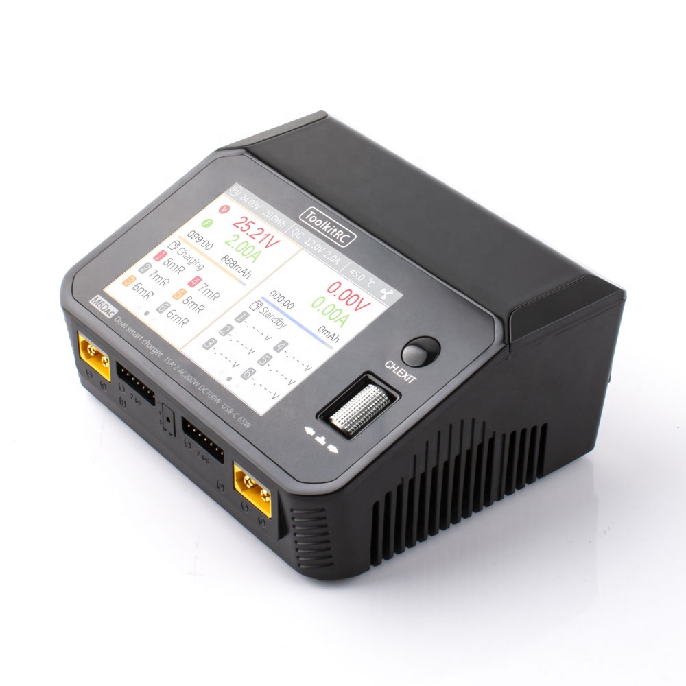 Toolkitrc M6DAC 350W X 2 USB-C - Toolkitrc M6Dac Smart Charger recensie en prijs