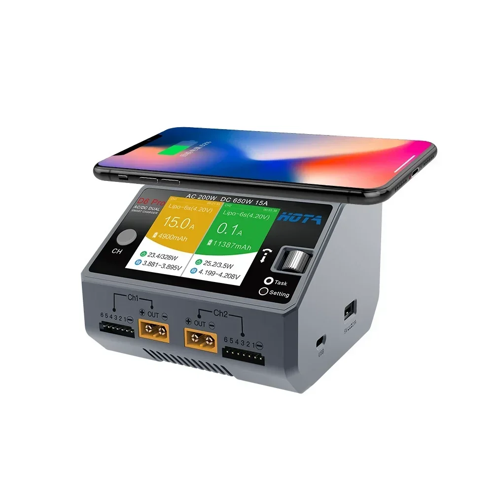 HOTA D6 Pro Dual Channel Smart - Hota D6 Pro Dual Lipo Charger recensie en prijs