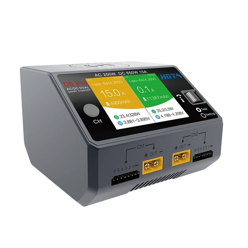 HOTA D6 Pro Dual Channel Smart - Hota D6 Pro Dual Lipo Charger recensie en prijs