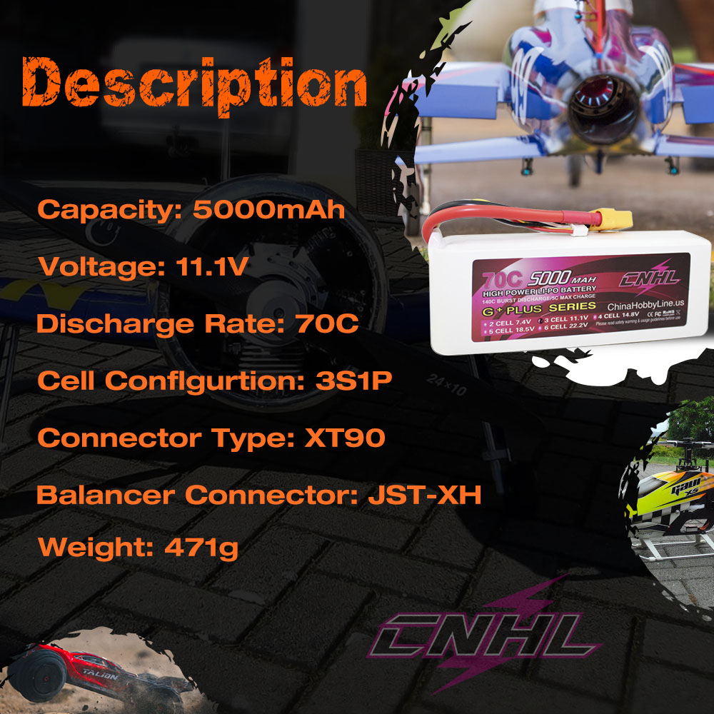 CNHL Lipo Batterij 3S 4S 6S 11 - 6S Lipo Battery 22.2V 5000Mah recensie en prijs