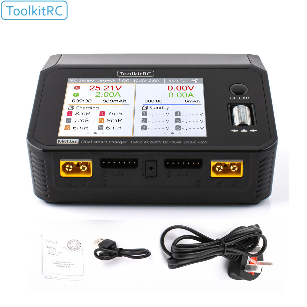 ToolkitRC M6DAC Dual Channel S - Toolkitrc M6Dac Smart Charger recensie en prijs