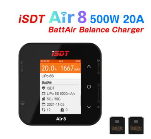 Isdt Air8 500W 20a 2-8S /Q8 Ma - Isdt Air8 8S Lipo Charger recensie en prijs
