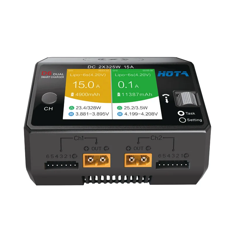 Hota D6 Dual/Pro Smart Charger - Hota D6 Pro Dual Lipo Charger recensie en prijs
