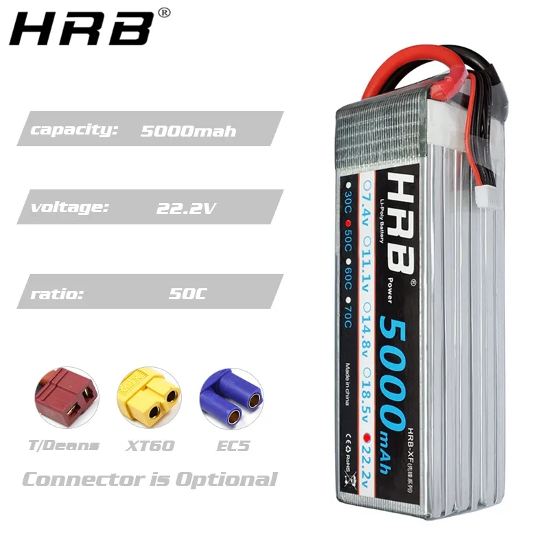 HRB 6S Lipo Batterij 22.2V 500 - 6S Lipo Battery 22.2V 5000Mah recensie en prijs