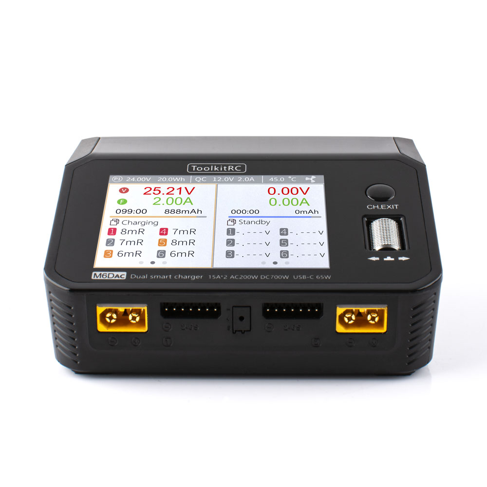 ToolkitRC M6DAC AC 200W DC 700 - Toolkitrc M6Dac Smart Charger recensie en prijs