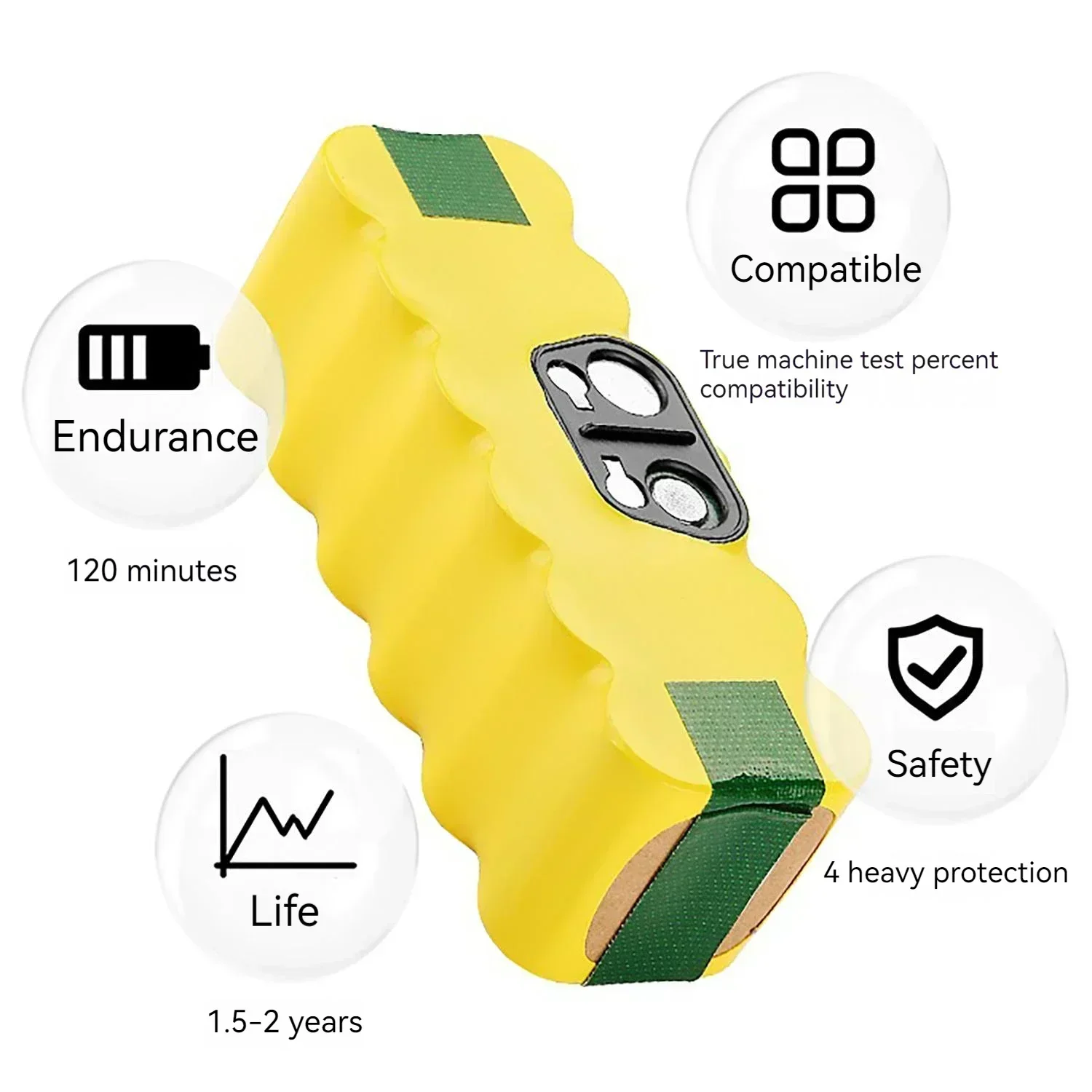 14.4V 5000mAh Robotstofzuiger  - 4S Lipo Battery 14.8V 6000Mah recensie en prijs