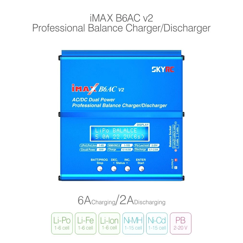 Originele SKYRC iMAX B6AC V2 6 - Skyrc B6 Neo Smart Charger recensie en prijs