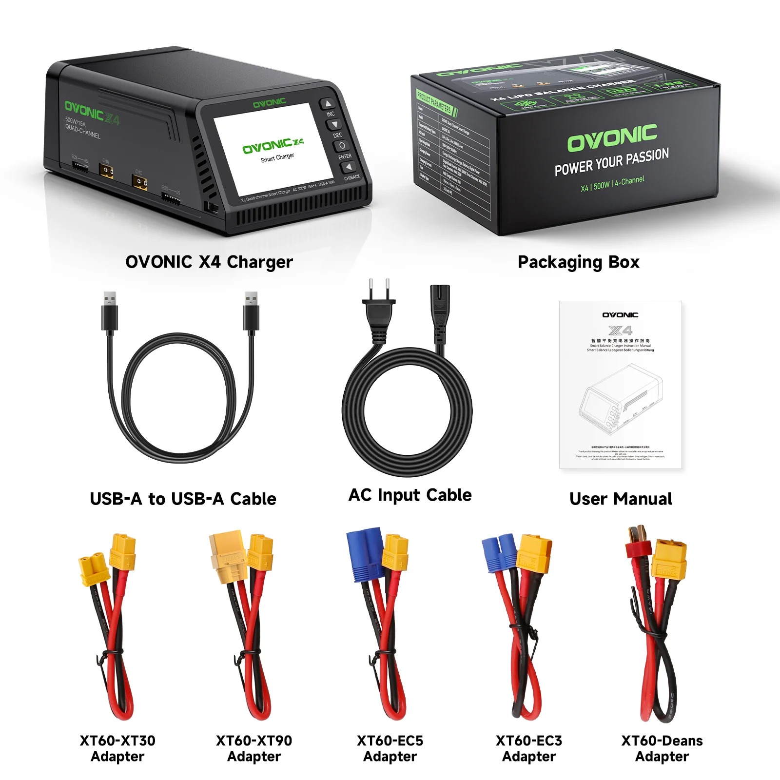 Ovonic X4 AC500W 4-kanaals sli - Toolkitrc M6Dac Smart Charger recensie en prijs