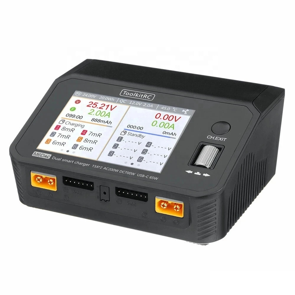 ToolkitRC M6DAC AC 200W DC 700 - Toolkitrc M6Dac Smart Charger recensie en prijs