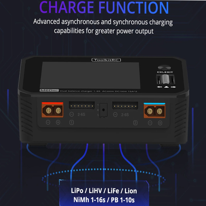 ToolkitRC M6DAC Dual Channel S - Toolkitrc M6Dac Smart Charger recensie en prijs