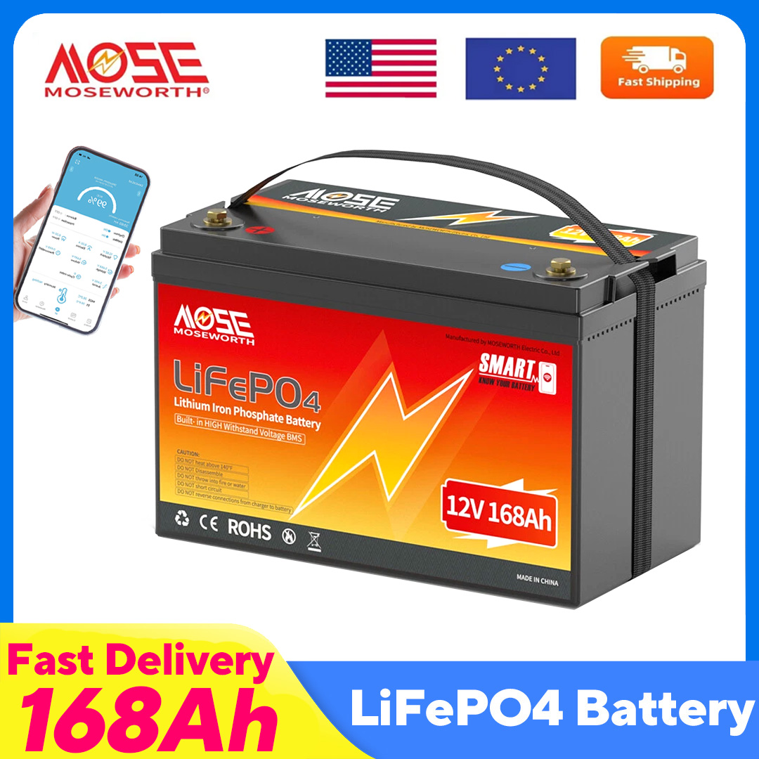 12V 168Ah Bluetooth LiFePO4 Ba - Lifepo4 12V 100Ah Bms Bluetooth recensie en prijs